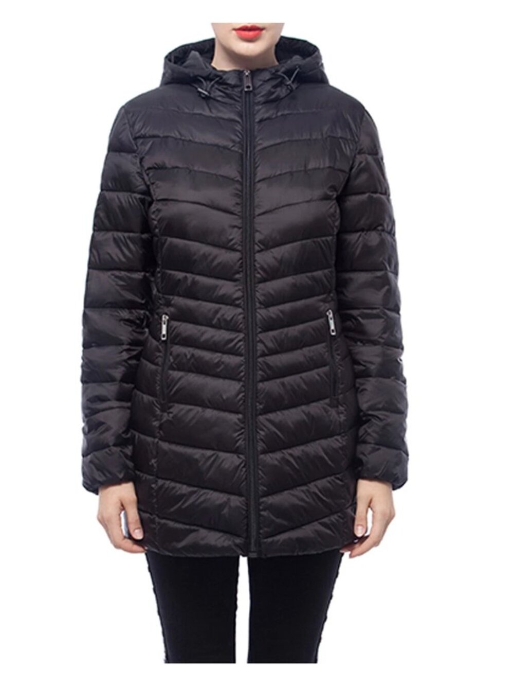 Rokka&Rolla Women’s Long Lightweight Packable Puffer Jacket Size 2XL